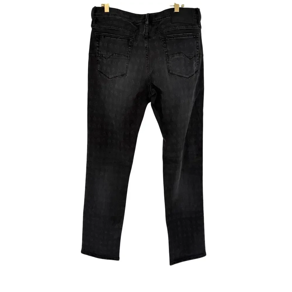 Robert Graham Jeans Men's Pants Black Dark Wash Straight Leg; Stone Washed 32